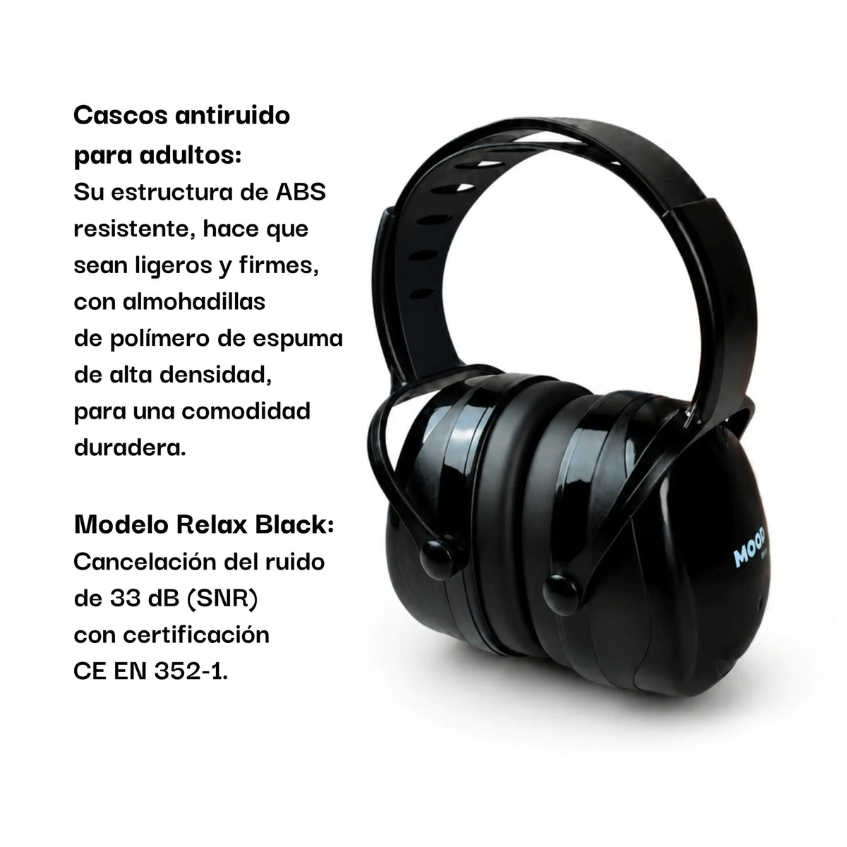 Mood Relax – Cascos antiruido para adultos (−33 dB)